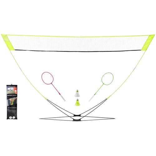 Rede Badminton Easy Net Discovery (Kit Raquetes+ Petecas+Rede) - Easy set discover yellow