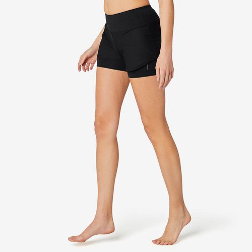 Shorts Duplo Feminino 520 Ultraleve Preto