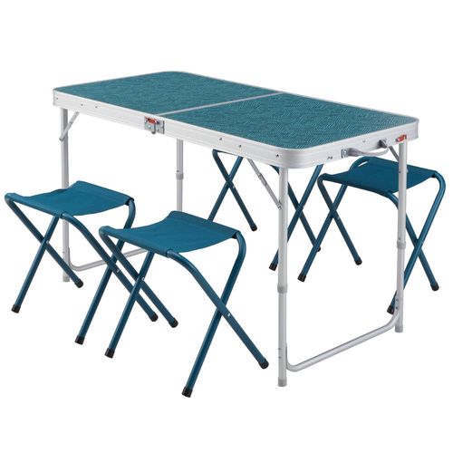 Kit Mesa de camping dobrável com 4 bancos - Table - 4 seats - 4/6 pers, no size