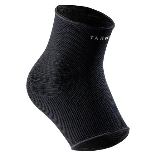 Tornozeleira de Basquete Compressão Soft 100 Tarmak Preto Tornozeleira soft 100 1