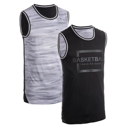 Camiseta de basquete T500 Reversível masculina