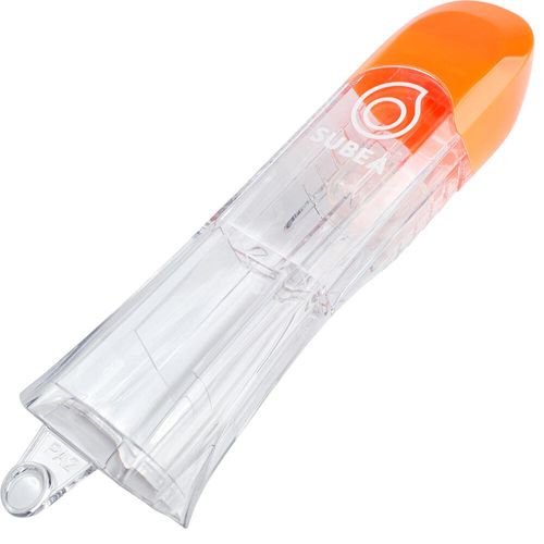 Tubo para máscara de snorkeling EASYBREATH 500, laranja, ÚNICO