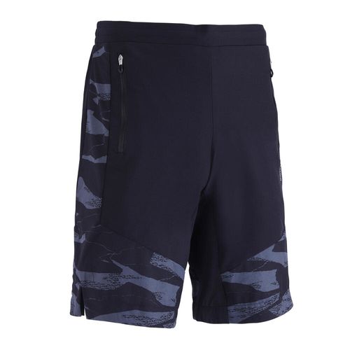 Calcoes-de-Cardio-Training-Homem-500-Caqui-Preto-Camuflado-Ecorresponsavel