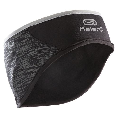 Faixa de Corrida Feminina Kalenji - Headband warm+ black, one size fits all