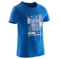 T-shirt-de-GINASTICA-PARA-CRIANCAS-Rapaz-100-Marinho
