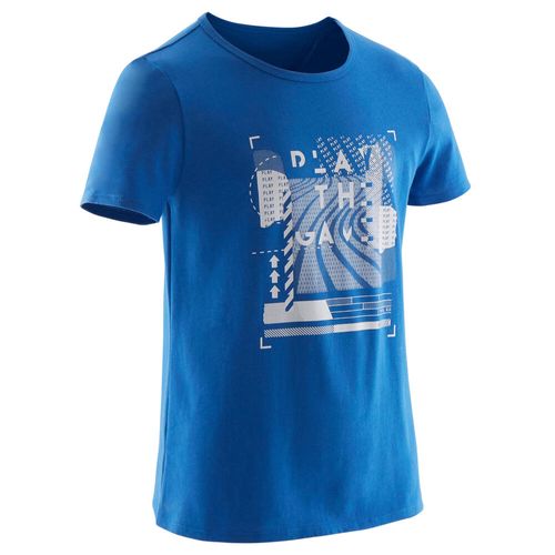 T-shirt-de-GINASTICA-PARA-CRIANCAS-Rapaz-100-Marinho