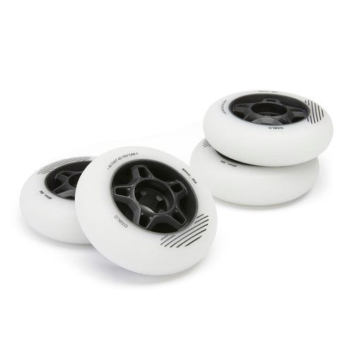 Rodas de Patins Fitness 80 mm 80A Adulto Branco x4 - 4w fit 80mm/80a, no size