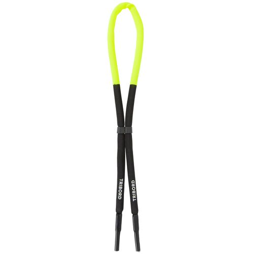 Cordão flutuante de vela adulto - Cordão flutuante adulto de barco a vela, preto-amarelo, ÚNICO