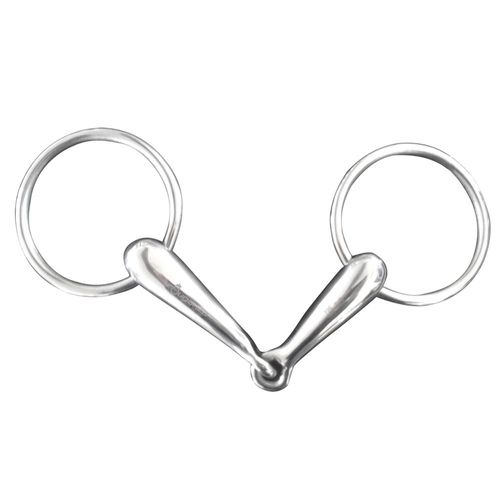 Bridão em inox Hipismo Fouganza - SS RING SNAFFLE BIT, 135MM/5,31IN