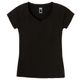 Tee-shirt-500-slim-gym-women-black-pp-Preta-PP