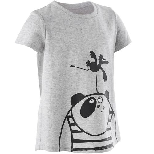 Camiseta manga curta Ginástica infantil 100