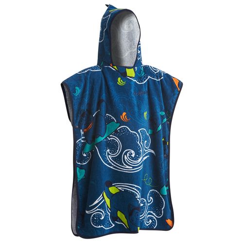 Poncho infantil de surf 500 Sky