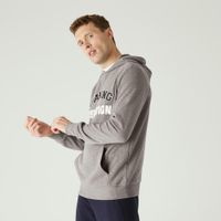 Sweat-hoody-warm-gym-100-m-bordeaux-gg-Cinza-3G