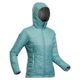 Jaqueta-feminina-de-trekking-Trek-100-verde-agua-GG