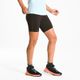 Shorts-justo-de-trail-running-feminino-cinza-PP