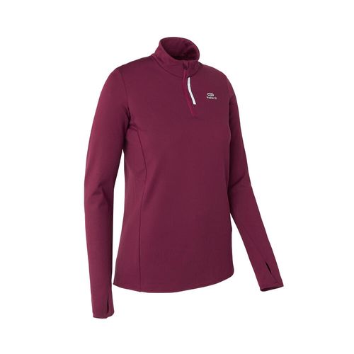Camisa-de-corrida-feminina-Run-Warm-roxo-46