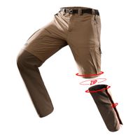 Calca-masculina-modular-de-trekking-Trek700-marrom-44