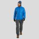 Jaqueta-Masculina-de-Trekking-na-montanha-TREK-100-azul-safira-G