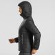 Jaqueta-Feminina-de-Trekking-Trek-100-preto-cinza-M