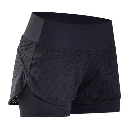 Shorts 2EM1 de poliamida feminino Fitness Cardio 500 Menor preço em Shorts 2EM1 de poliamida feminino Fitness Cardio 500