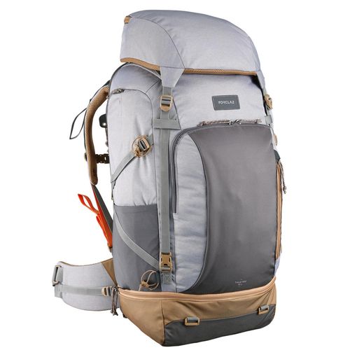 Mochila feminina para viagem Travel 500 70 Litros - BACKPACK ESCAPE 70 L GREY, ADULT