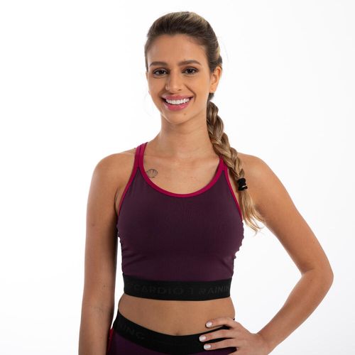 Top feminino Fitness New Cropped