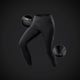 Legging-feminina-de-trekking-Travel-500-preto-M
