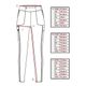 Legging-feminina-de-trekking-Travel-500-preto-M