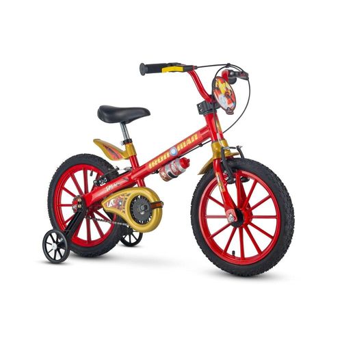 Bicicleta Infantil Homem de Ferro Aro 16'' - * bicicleta inf nathor hom ferro 16, 16