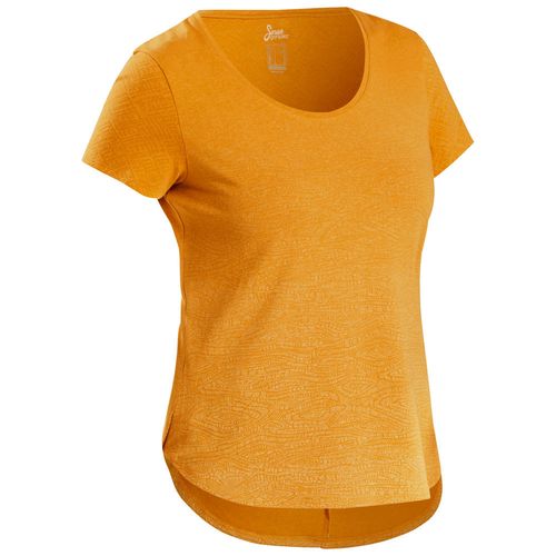 Camiseta-feminina-de-trilha-NH500-Laranja-GG