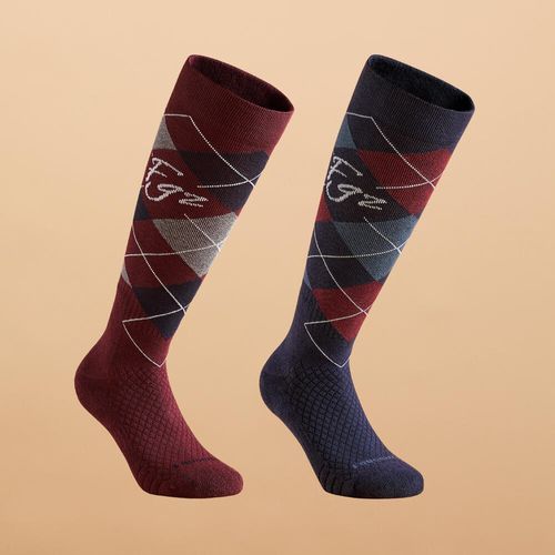 Sks-500-ad-socks-blk-uk-8.5-11-eu43-46-Burgundy-37-40