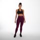 Legging-feminina-Treino-Cardio-500-beterraba-G
