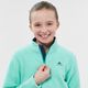 Fleece-infantil-de-Trilha-MH100-verde-turquesa-10-11-ANOS