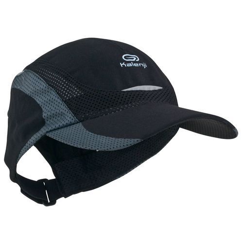 Boné para corrida Kalenji - RUN CAP 18 BLACK, 56-60CM