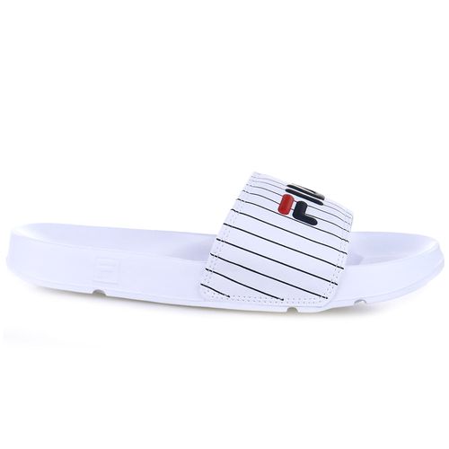 Chinelo Slide Flip Flop Masculino Fila - 11A017X-150 41 / Branco e Marinho