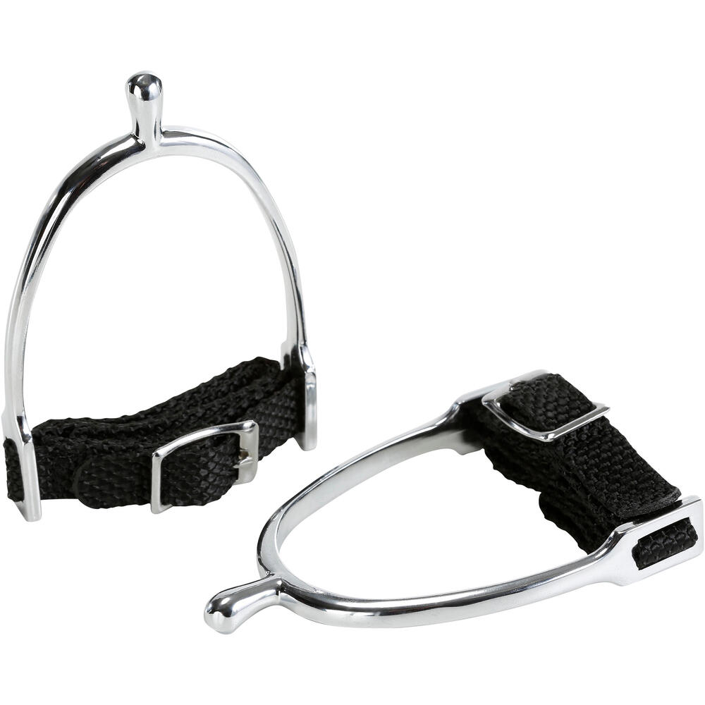 Espora Infantil de Hipismo 15mm + Correias Fouganza