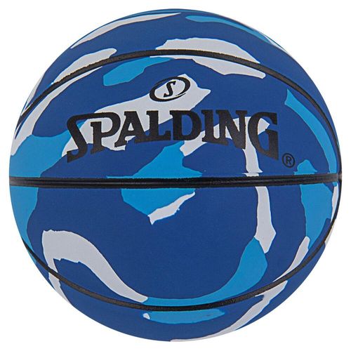 Mini Bola de Basquete Spaldeen Camo, azul, UNICO