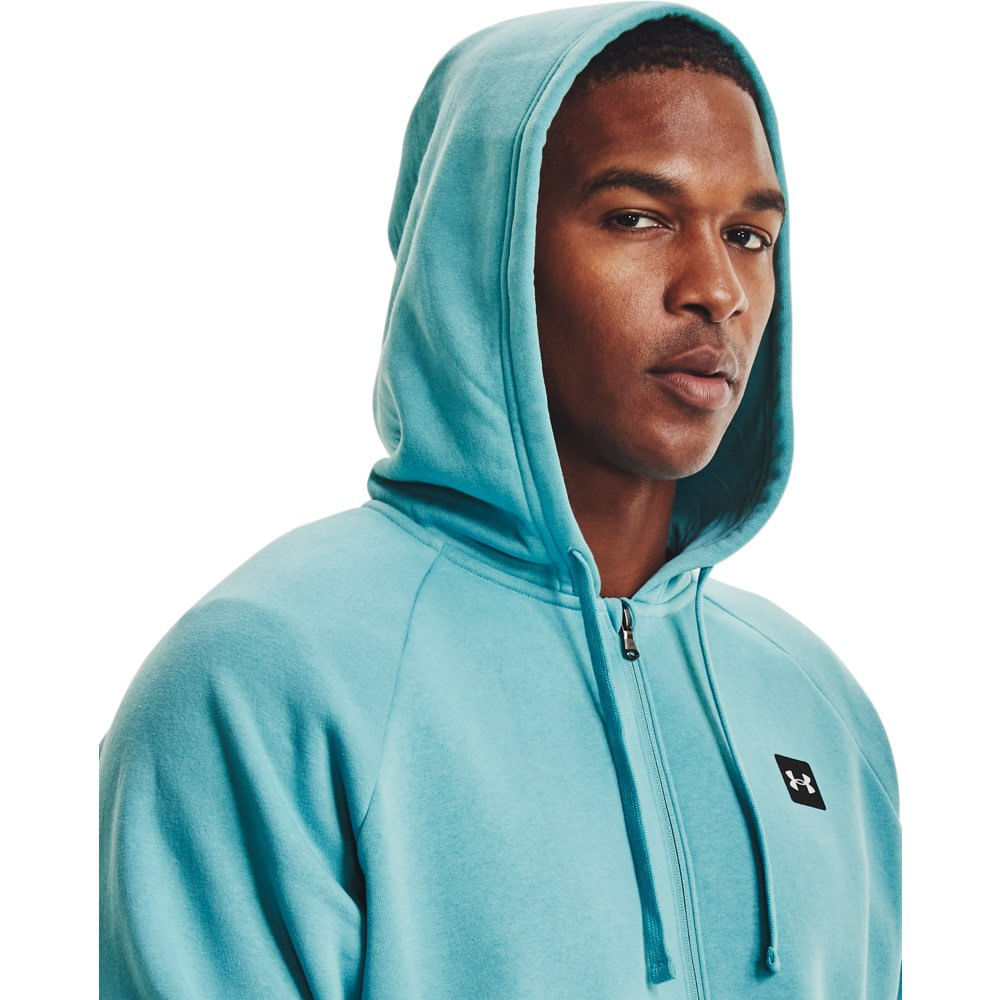 under armour men's armour fleece full zip moletom com capuz