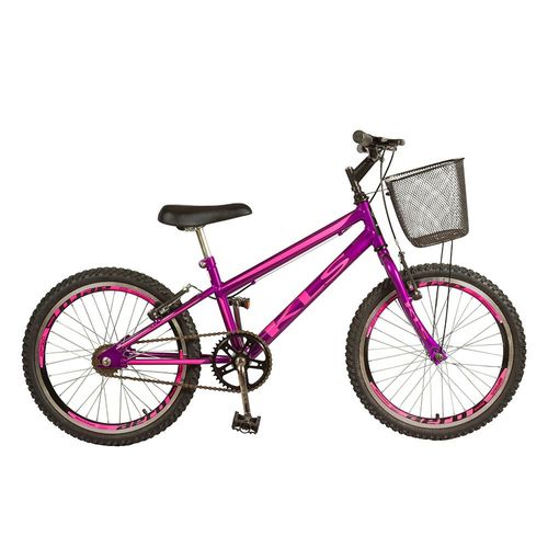 Bicicleta Feminina Free Bike Gold Aro 20 Freios V.Brake KLS 20 / Violeta-rosa