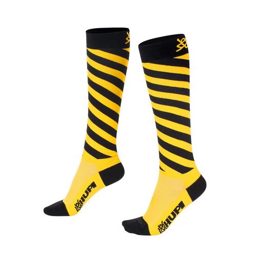 Meia Cano Longo 30cm Hupi Amarelo Dangers