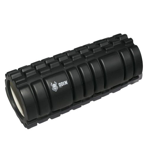 Rolo Massagem Foam Roller Liberação Miofascial Odin Fit - Preto