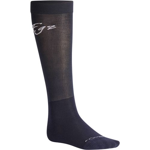 Meias Hipismo Adulto 500 FOUGANZA - POP SOCKS NAVY BLUE 2018, ADULT