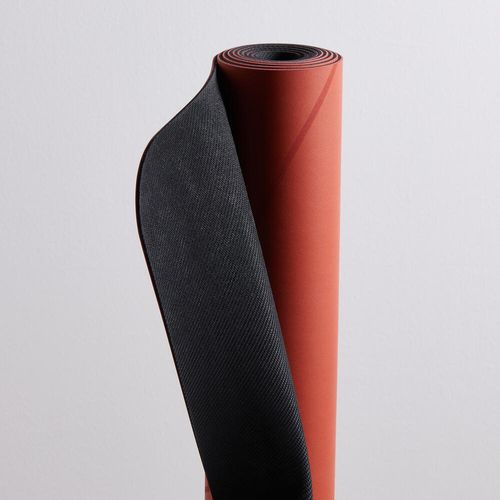 TAPETE DE YOGA GRIP PLUS ( PU + BORRACHA NATURAL ) ( 3 MM ) - Tapete de Yoga Grip + 3 MM, laranja, ÚNICO