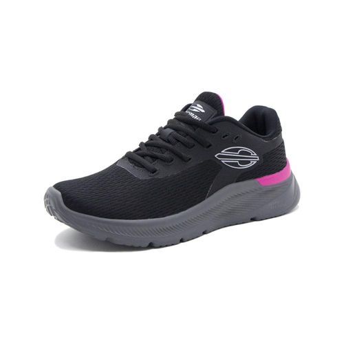 Tênis Mormaii Clone Feminino Caminhada Corrida Treino Preto/Cinza