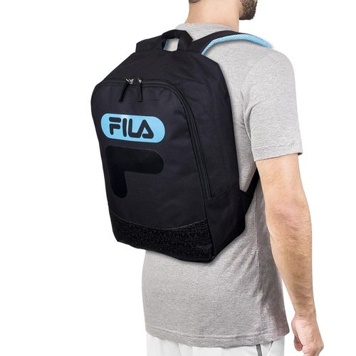 Mochila Fila Alison New 2 Preto e Azul Turquesa