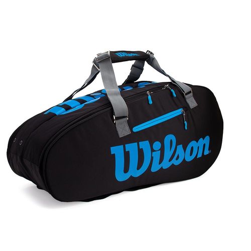 Raqueteira Wilson ESP Ultra X9 Preta e Azul