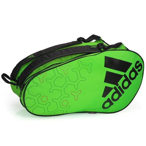 Raqueteira Adidas Control 2.0 Para Padel e Beach x7 Verde e Preta