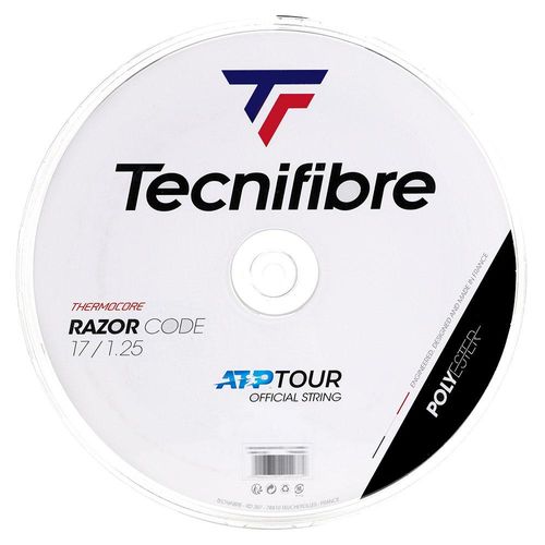 Corda Tecnifibre Razor Code 17L 1.25mm Chumbo - Rolo com 200 Metros