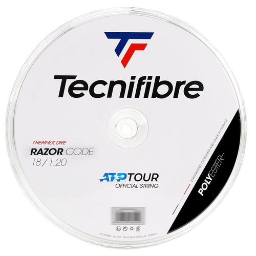 Corda Tecnifibre Razor Code 18L 1.20mm Chumbo - Rolo com 200 Metros