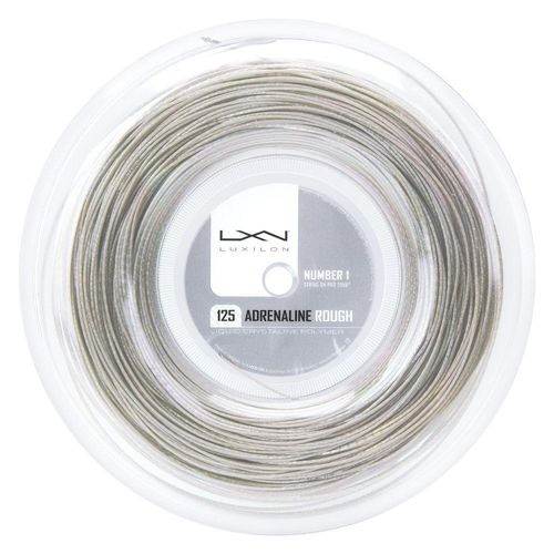 Corda Luxilon Adrenaline 1.25mm Rough Cinza Rolo com 200 metros